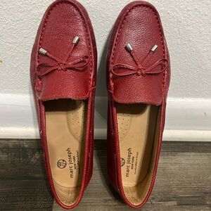 Marc Joseph Men's Crimson Leather Loafers